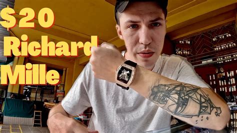 cambodia fake watches|FAKE MARKET SPREE in Cambodia ($20 Richard mille  .